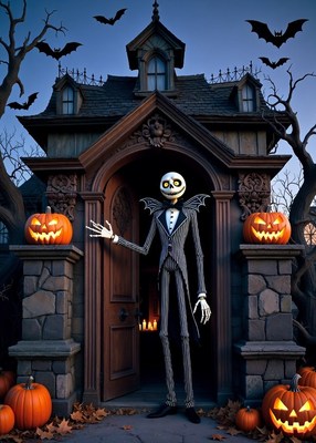 Jack Skellington at Haunted Mansion