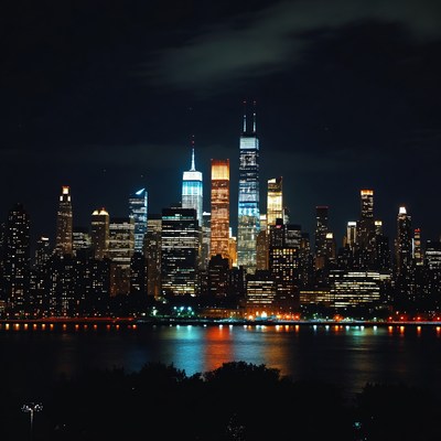 New York City Skyline at Night