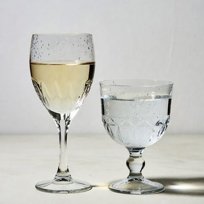 Wine Glass and Water Glass