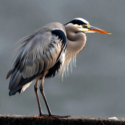 Great Blue Heron Standing