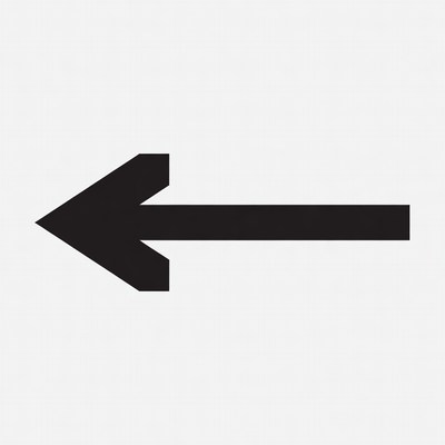 Black left arrow icon