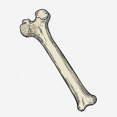 Human Femur Bone Illustration
