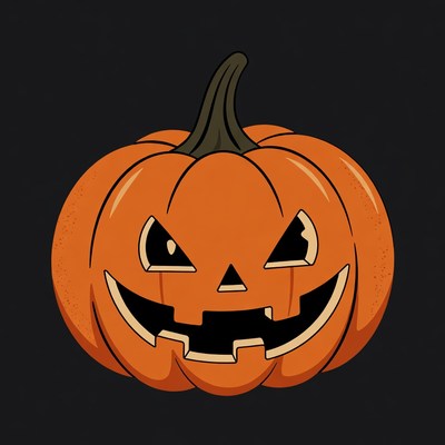 Cartoon Jack-o'-lantern Pumpkin