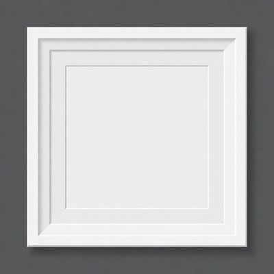 White Square Picture Frame