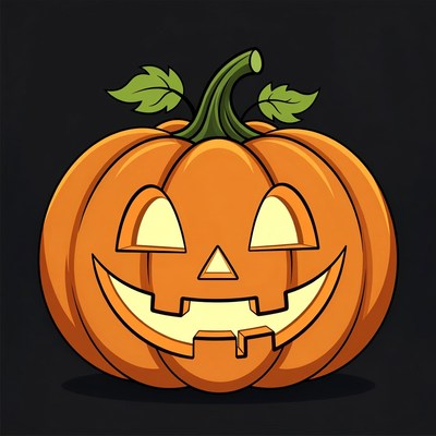 Cartoon Jack-o'-lantern Pumpkin