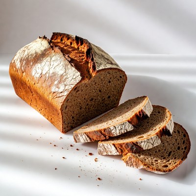 Sliced Rustic Bread Loaf