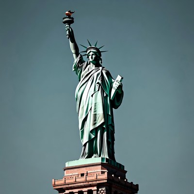 Statue of Liberty holding torch