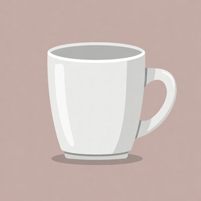 White Mug Illustration