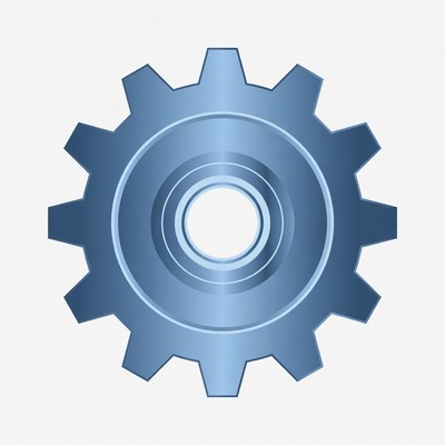 Blue Gear Icon
