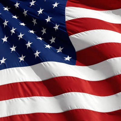 American Flag Waving