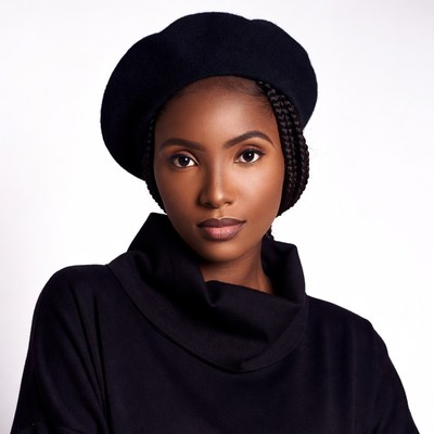 African-American woman in black beret