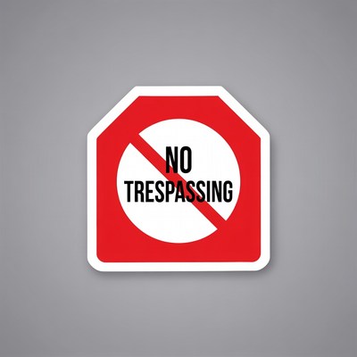 No Trespassing Sign