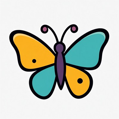 Colorful Butterfly Illustration