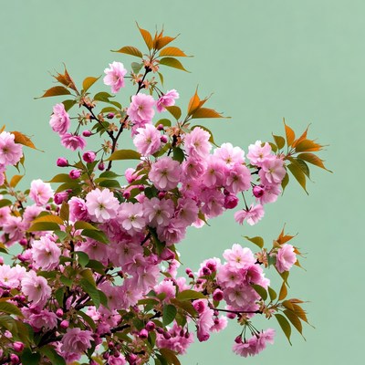 Pink Cherry Blossom Branches