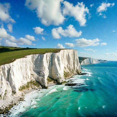 White Cliffs of Dover Aerial View