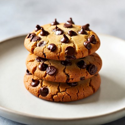 Stack of Chocolate Chip Cookies