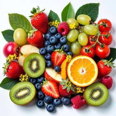 Fresh Mixed Berries and Fruits