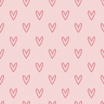 Pink Heart Seamless Pattern