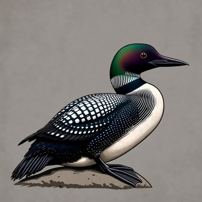 Common Loon Illustration