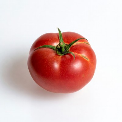 Red Tomato with Green Stem