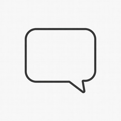 Empty Speech Bubble Icon