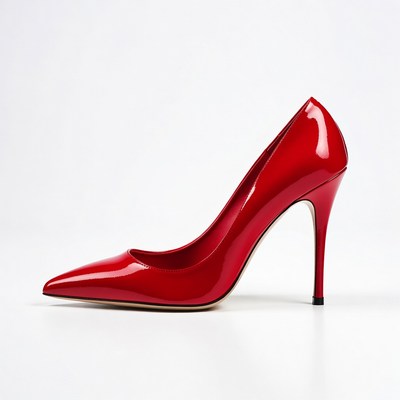 Red High Heel Stiletto Shoe