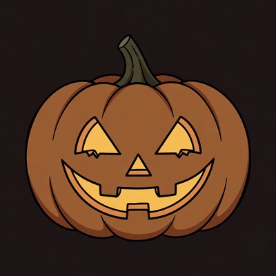 Jack-o'-lantern pumpkin illustration