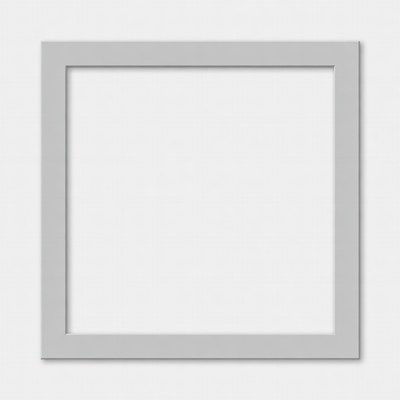 Empty Gray Picture Frame