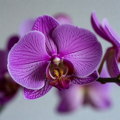 Purple Phalaenopsis Orchid Bloom