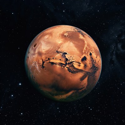 Mars Planet in Space