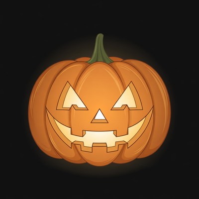 Jack-o'-lantern pumpkin illustration