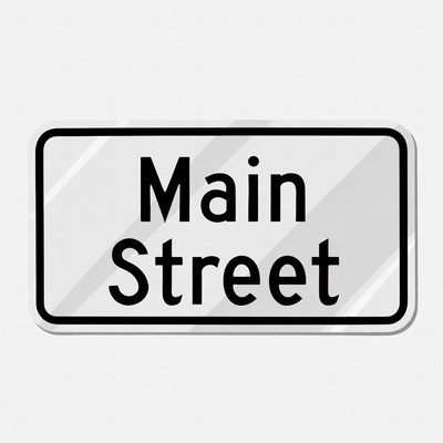 Main Street Road Sign