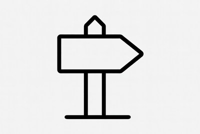 Line Arrow Sign Icon