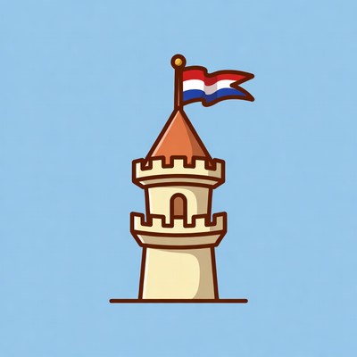 Tower with Dutch Flag