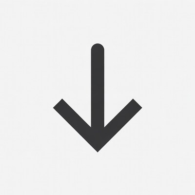Black Down Arrow Icon