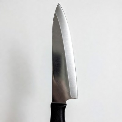 Sharp Chef's Knife on White Background