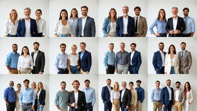 Diverse Professional Headshots Grid