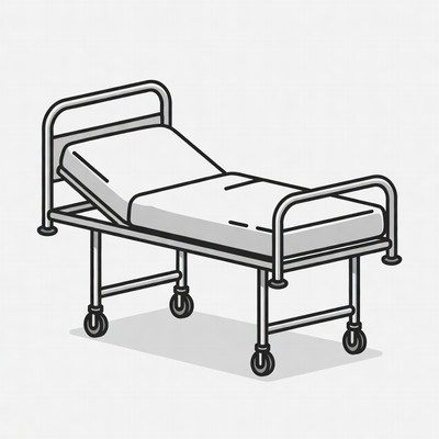 Hospital Bed Illustration