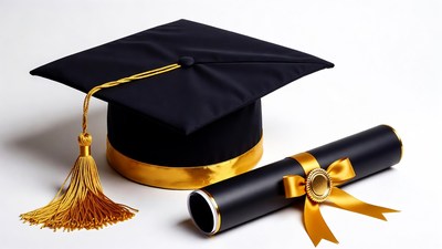 Graduation Cap and Diploma