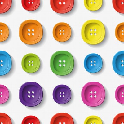Colorful Buttons Seamless Pattern