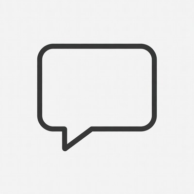 Empty Speech Bubble Icon