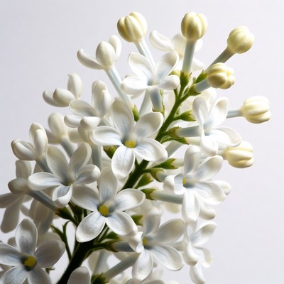White Lilac Flowers Bouquet