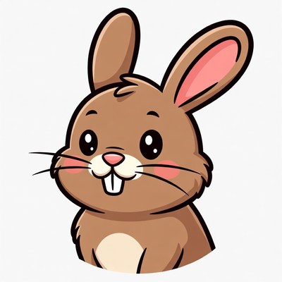 Cute cartoon bunny illustration