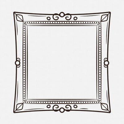Ornate Empty Picture Frame