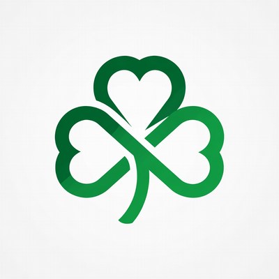 Green Four-Leaf Clover Icon