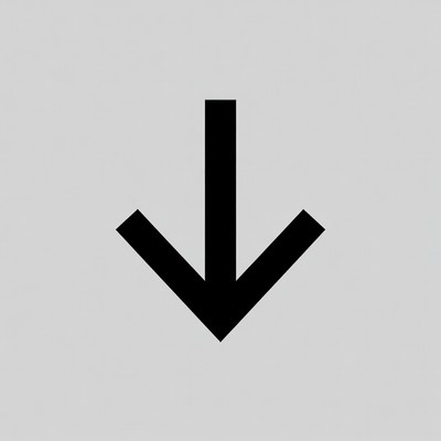 Black Down Arrow Icon