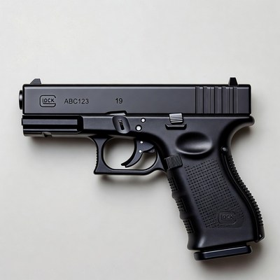 Black Glock 19 ABC123 Handgun