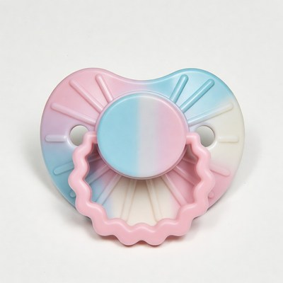 Pink Blue Gradient Baby Pacifier