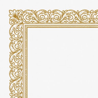 Ornate Golden Frame Border