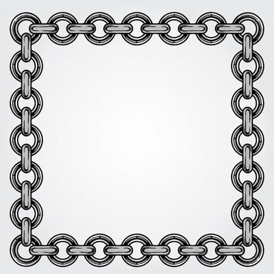 Silver Chain Border Frame